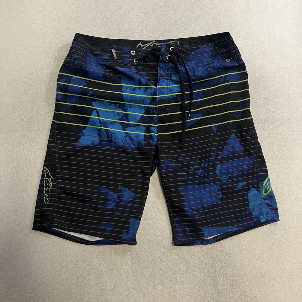 Alpinestars Beach Board Shorts Swim Trunks Men's Size 36 Omega 4 Way Stretch